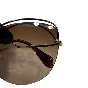 Miu Miu | Accessories | Miu Miu Brown Rimless Sunglasses  display picture 3